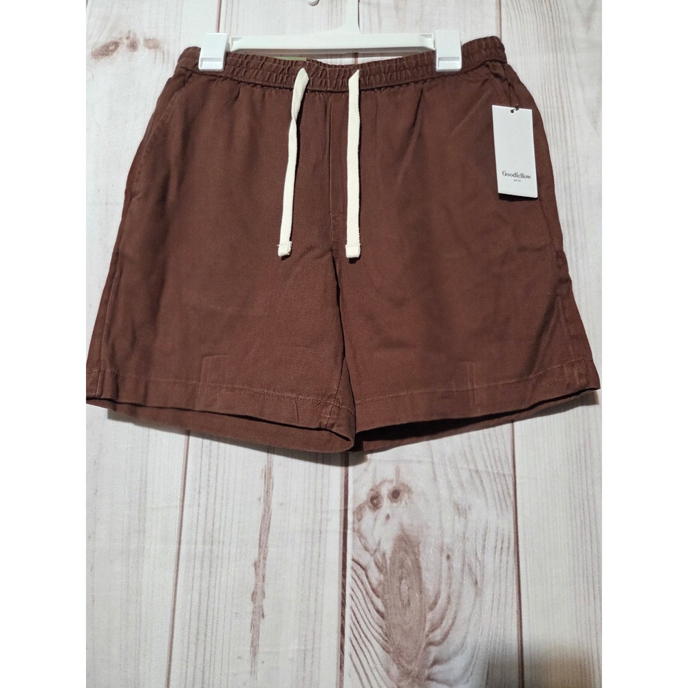 Goodfellow & Co‎ Mens Brown Vintage Pull-On Shorts Size Small 7 Inch Inseam NWT
